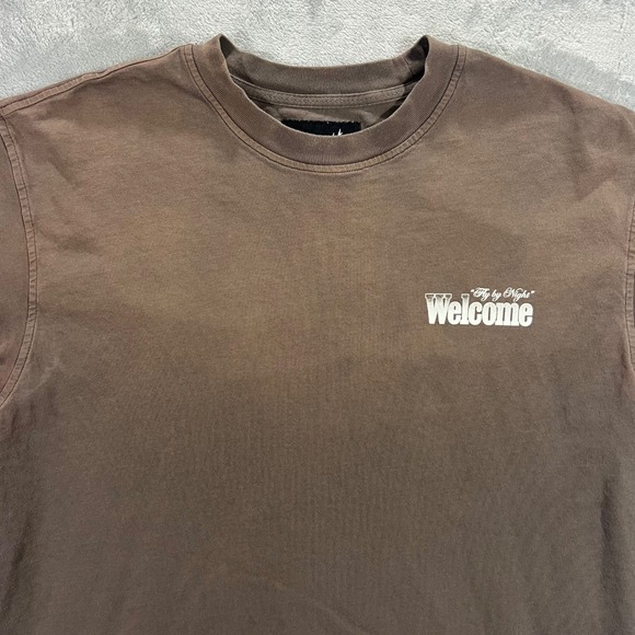Welcome Skateboards Other - WELCOME SKATEBOARDS Graphic T-Shirt Mens Large Brown Fly by Night Owl